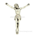 Silver Tone 2 1/4\" Jesus Christ Corpus and INRI Parts for Rosary Cross Crucifix